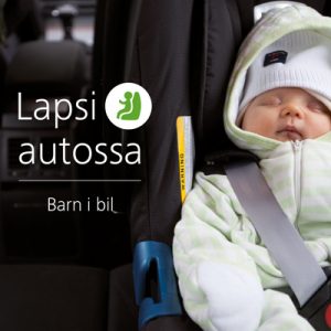 Liikenneturvan Lapsi autossa -esitteen kansikuva