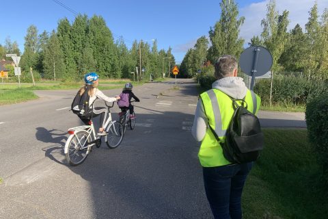 Kuva viime vuoden Kouvolan tempauksesta. Kuva Tarja Korhonen/Liikenneturva.