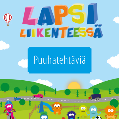 Lapsi liikenteessä tehtävävihon kansikuva