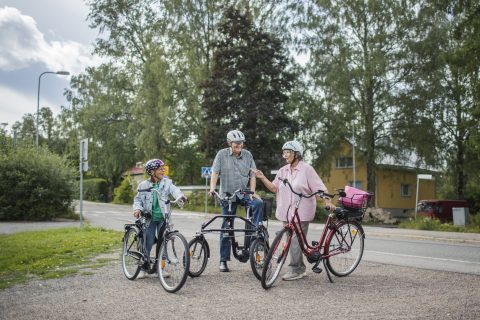 Pyöräilijät tauolla