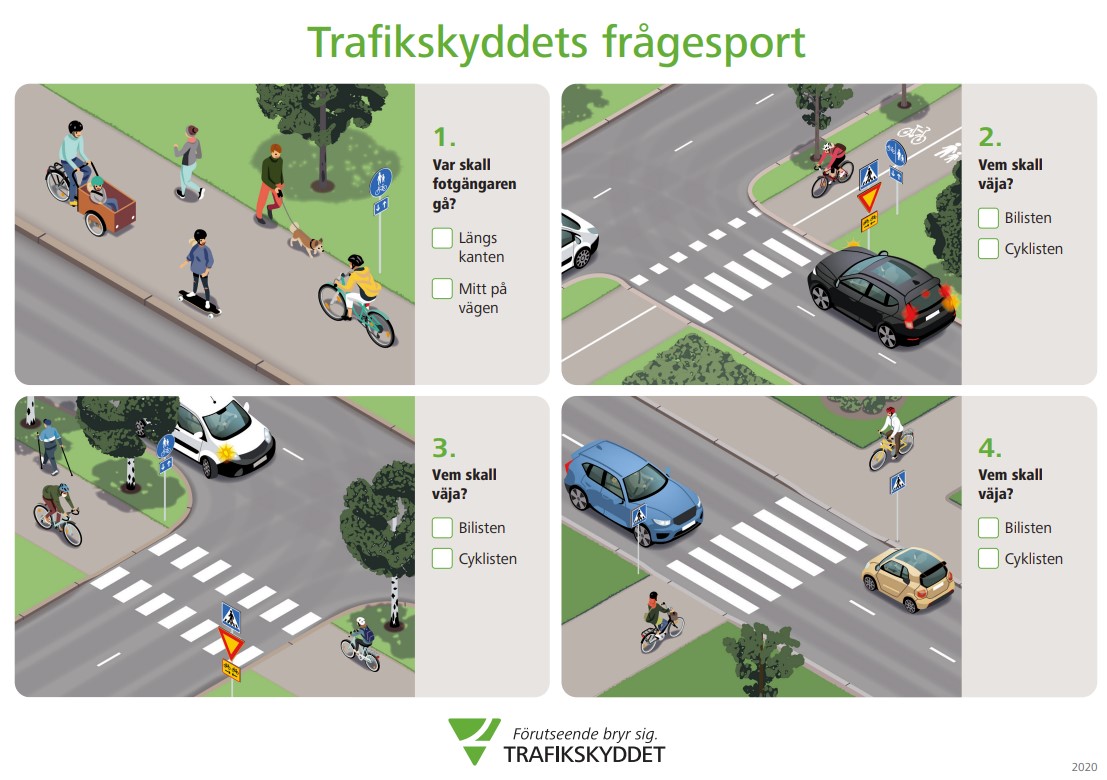 Till fots och med cykel -frågesport