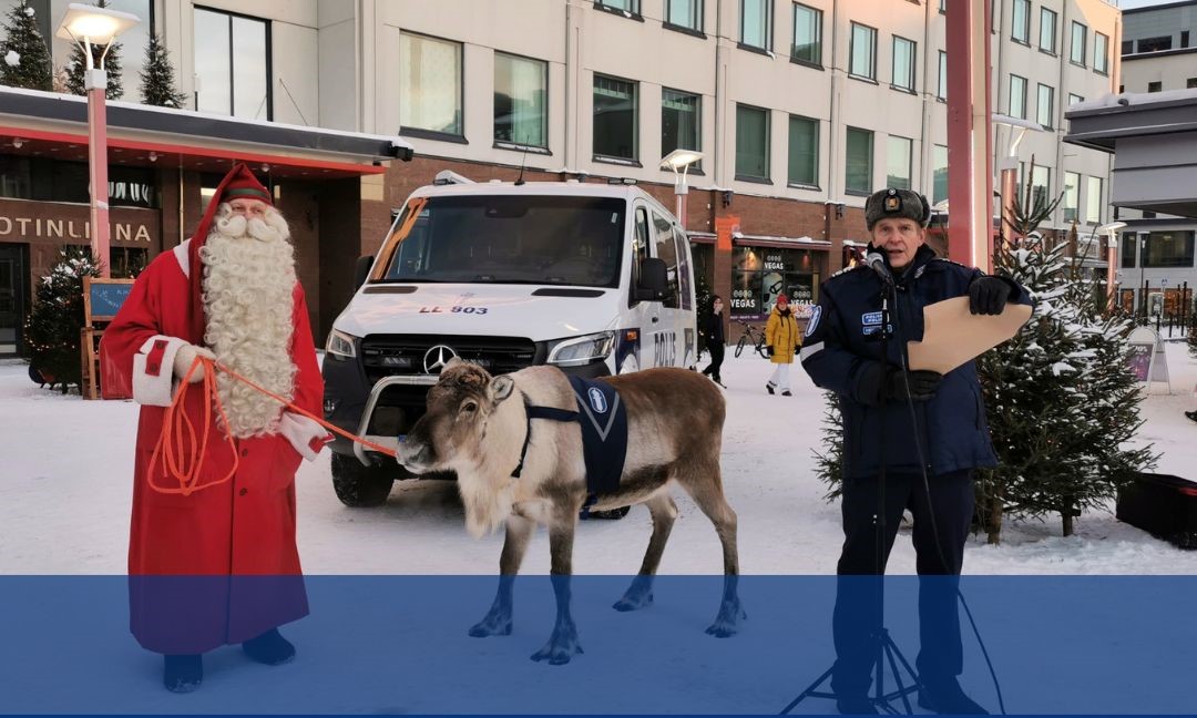 Joulurauhan julistus liikenteeseen Rovaniemellä.