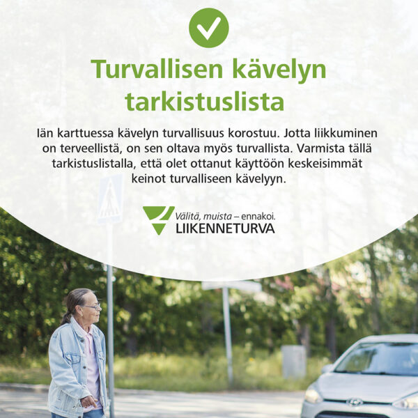 Turvallisen kävelyn tarkastuslista