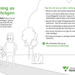 Övning av skolvägen bild.